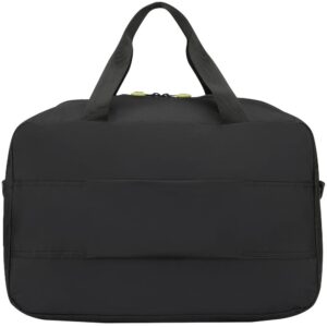 Сумка дорожная Compact Neon, черная с зеленым — изображение 3