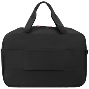 Сумка дорожная Compact Neon, черная с розовым — изображение 3
