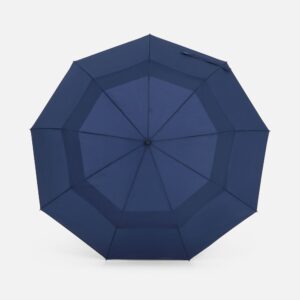 Складной зонт Dome Double с двойным куполом, темно-синий — изображение 2