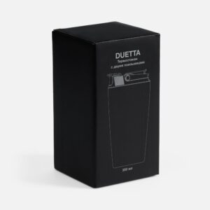 Термостакан с двумя поильниками Duetta, черный — изображение 9