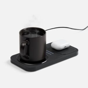 Беспроводное зарядное устройство с подогревом кружки Hot Task, черное — изображение 2