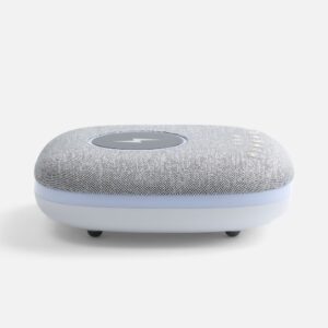 Bluetooth-колонка с беспроводной зарядкой и подсветкой Terrafonic, серая — изображение 3