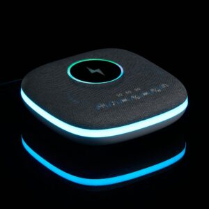 Bluetooth-колонка с беспроводной зарядкой и подсветкой Terrafonic, серая — изображение 10