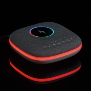 Bluetooth-колонка с беспроводной зарядкой и подсветкой Terrafonic, серая — изображение 11
