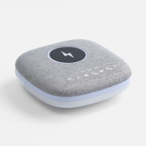 Bluetooth-колонка с беспроводной зарядкой и подсветкой Terrafonic, серая — изображение 2