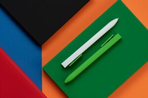 Ручка шариковая Swiper SQ, белая с зеленым — изображение 6