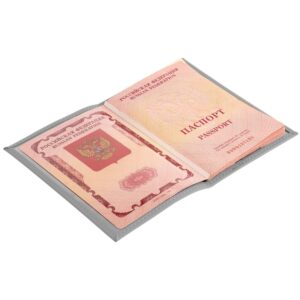 Обложка для паспорта Shall, серая — изображение 4