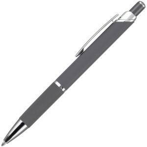 Ручка шариковая Chromos Soft Touch, серая — изображение 2