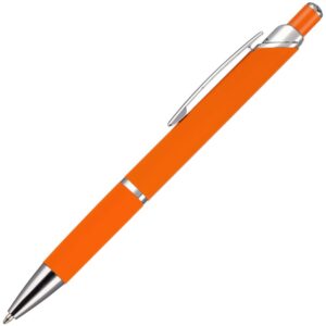 Ручка шариковая Chromos Soft Touch, оранжевая — изображение 3