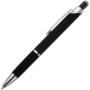 Ручка шариковая Chromos Soft Touch, черная — изображение 3