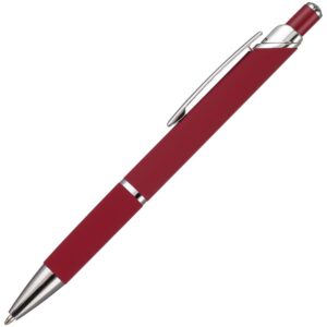 Ручка шариковая Chromos Soft Touch, красная — изображение 3