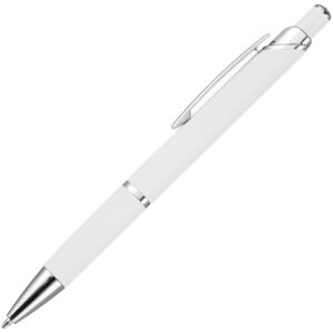 Ручка шариковая Chromos Soft Touch, белая — изображение 3