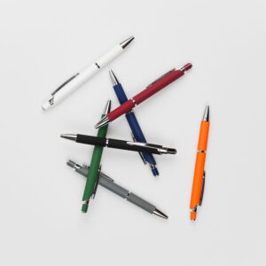Ручка шариковая Chromos Soft Touch, белая — изображение 5