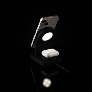 Зарядная станция с подсветкой Cooper Duo, черная — изображение 9