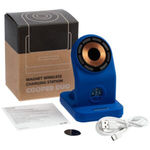 Зарядная станция с подсветкой Cooper Duo, синяя — изображение 12