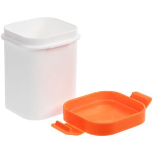 Ланчбокс для снеков Lunch Crunch, белый с оранжевым — изображение 2