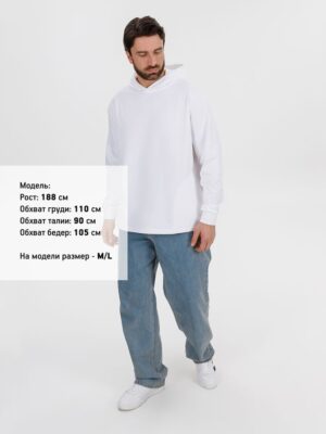 Худи унисекс Morfiss, белое — изображение 11