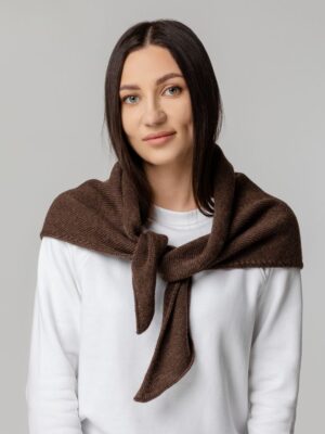 Косынка Dalia, темно-коричневая — изображение 7