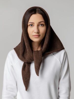 Косынка Dalia, темно-коричневая — изображение 5