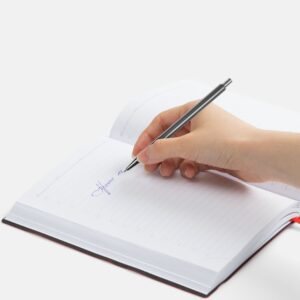 Ручка шариковая Slim Beam, серая — изображение 3