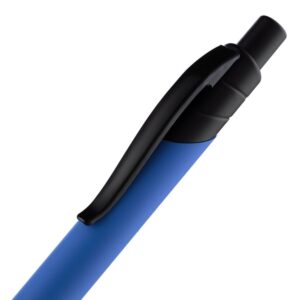 Ручка шариковая Undertone Black Soft Touch, ярко-синяя — изображение 5
