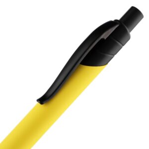 Ручка шариковая Undertone Black Soft Touch, желтая — изображение 5