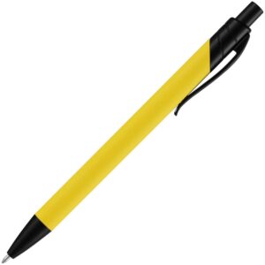 Ручка шариковая Undertone Black Soft Touch, желтая — изображение 3
