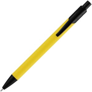 Ручка шариковая Undertone Black Soft Touch, желтая — изображение 4
