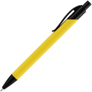 Ручка шариковая Undertone Black Soft Touch, желтая — изображение 2