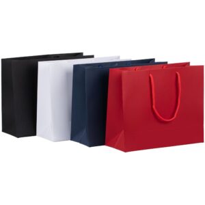 Пакет бумажный Ample Plus S, синий — изображение 3