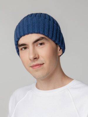 Шапка Uni, синяя — изображение 5