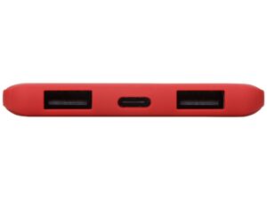 Портативное зарядное устройство Reserve с USB Type-C, 5000 mAh, красный — изображение 6