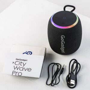 Водонепроницаемая колонка с подсветкой CityWave Pro, черная — изображение 3