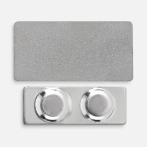 Значок Magnet Matto, серебристый глянцевый — изображение 3
