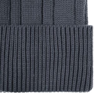 Шапка Knit Beat, серая (графит) — изображение 3
