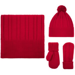 Шапка Knit Beat, красная — изображение 4