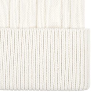 Шапка Knit Beat, белая (молочная) — изображение 3