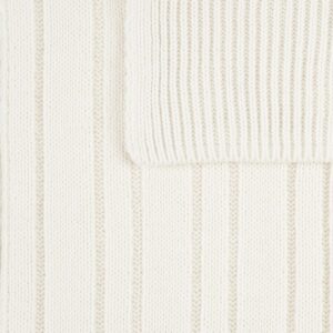 Шарф Knit Beat, белый (молочный) — изображение 4