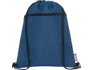 Рюкзак со шнурком Ross из переработанного ПЭТ, heather navy — изображение 2