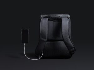Водостойкий антикражный рюкзак Clickpack для ноутбука 15.6, черный — изображение 19