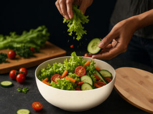 Салатник Bowl с бамбуковой крышкой, бежевый — изображение 9