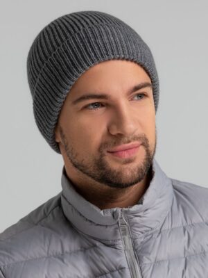 Шапка Bernard, серый меланж — изображение 7