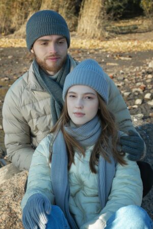 Перчатки Bernard, серый меланж — изображение 5