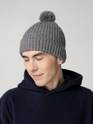 Шапка Nordvik, серый меланж — изображение 4