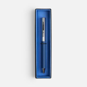 Ручка шариковая Eyeshot Soft Touch в футляре, темно-синяя — изображение 2