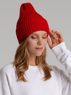 Шапка Yong, красная (алая) — изображение 4