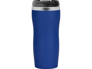 Термокружка Double wall mug C1, soft touch, 350 мл, синий — изображение 3