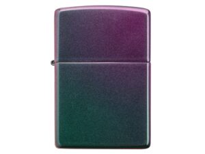 Зажигалка ZIPPO Classic с покрытием Iridescent, латунь/сталь, фиолетовая, матовая, 38x13x57 мм — изображение 2