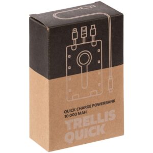 Аккумулятор с быстрой зарядкой Trellis Quick 10000 мАч, белый — изображение 10
