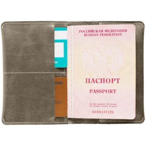 Обложка для паспорта Apache, ver.2, серая — изображение 4